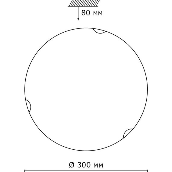 Настенно-потолочный светильник Sonex 133/K ONDINA под лампы 2xE27 2*60W