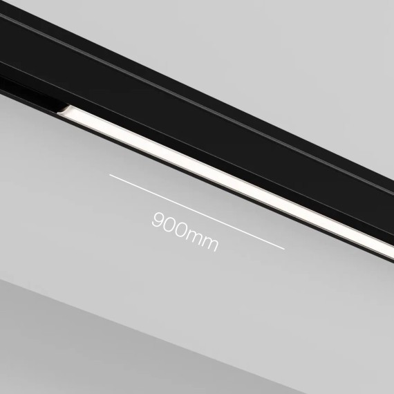 TR190-1-15W4K-B Ультратонкий трековый диммируемый по TRIAC 0/1-10V магнитный светодиодный светильник Maytoni Levity CRI90+ 4000К 1050Лм 100° 15Вт