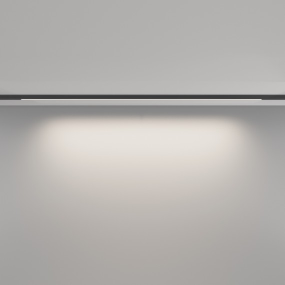 TR190-1-15W4K-B Ультратонкий трековый диммируемый по TRIAC 0/1-10V магнитный светодиодный светильник Maytoni Levity CRI90+ 4000К 1050Лм 100° 15Вт