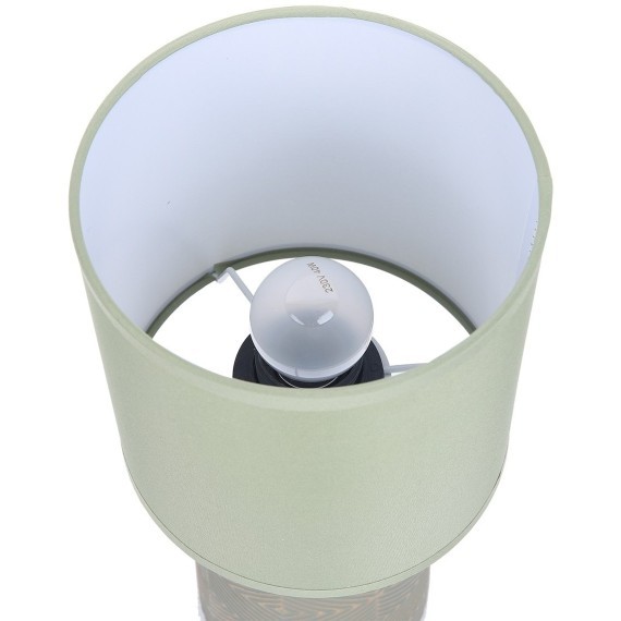 8222/1T MODERNI LN25 зеленый, керамика/текстиль Настольная лампа Е27 1*60W 220V NIANA