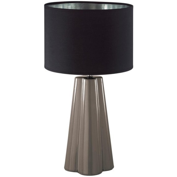 8125/1T COMFI LN25 черный/серый, керамика/текстиль Настольная лампа E27 1*60W 220V HINAMI