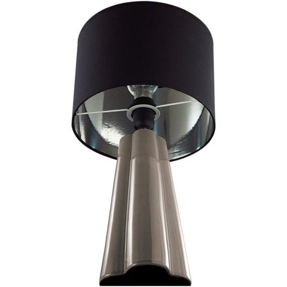 8125/1T COMFI LN25 черный/серый, керамика/текстиль Настольная лампа E27 1*60W 220V HINAMI