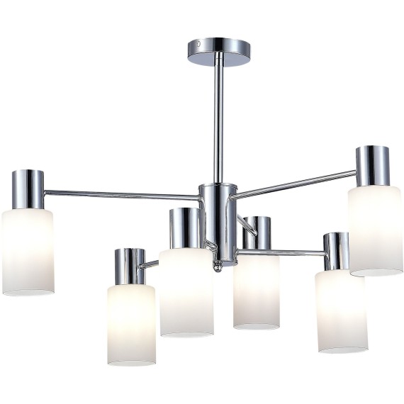 SLE1139-102-06 Светильник потолочный Хром/Белый E14 6*60W GESSI