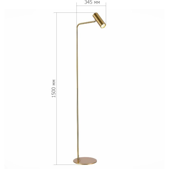 SL1006.205.01 Торшер ST-Luce Латунь/Латунь LED 1*3W 3000K ARPER