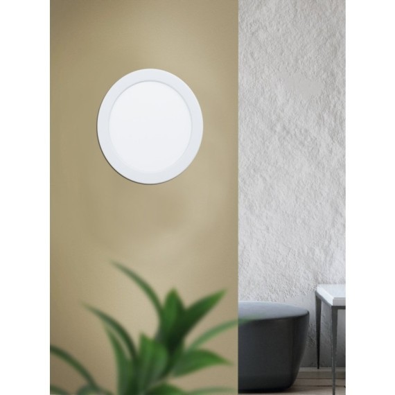 99133 Светодиодный встраиваемый светильник FUEVA 5, 11W (LED), ?166, ET26, 1350lm, 3000K, сталь, белый