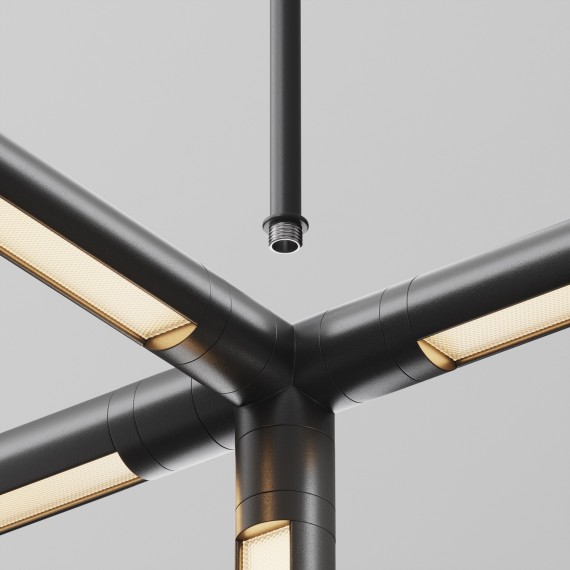 Подвес на жёстком основании с потолочной чашей для системы Maytoni Shelf CA030C-SL-L500-B