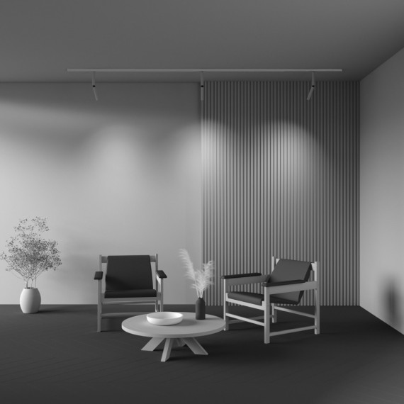 Однофазный двужильный светодиодный трековый светильник Maytoni Unity TR142-1-6W4K-W Focus Dual 4000К 490Лм CRI90+ 36° 6Вт