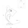 Интерьерная настольная лампа Lorette  FR2406-TL-01-WG