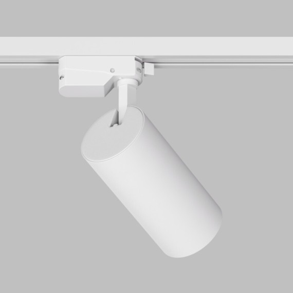 DK6454-WH Трековый светодиодный однофазный двужильный светильник Denkirs SOLID KOPER, 4000K, 24W, 2160Лм, 24° 220V