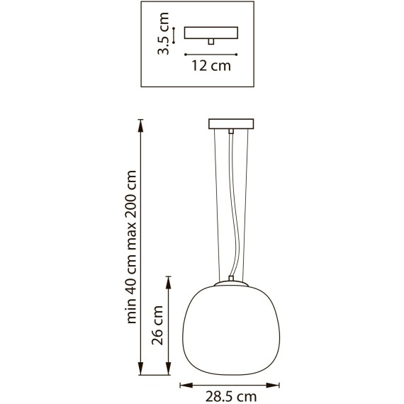 Люстра подвесная 1x12W(led) E27 белый Grazia Lightstar 608116