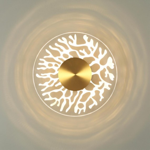 6627/9WL MIDCENT ODL24 античная бронза/металл/акрил Настенный светильник IP20 LED 9W 3000K 220V SOLARIS