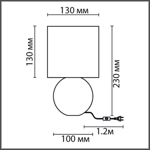 8223/1T CLASSI LN25 зеленый, керамика/текстиль Настольная лампа E14 1*40W 220V OCTAVIA