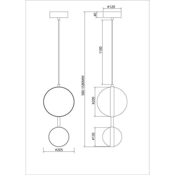 Подвесной светильник Asterismo 4448-2P