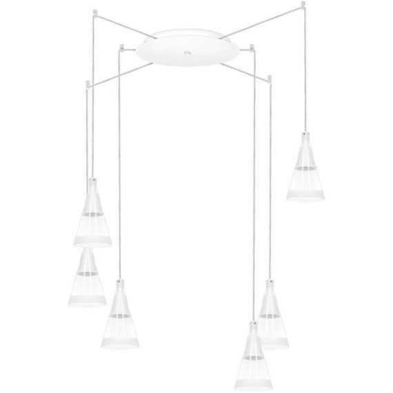 Длинный подвесной светильник Lightstar 757066 Cone под лампы 6xGU10 240W