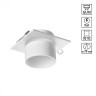 Встраиваемый светильник Novotech 370718 LIRIO под лампу 1xGU10 9W