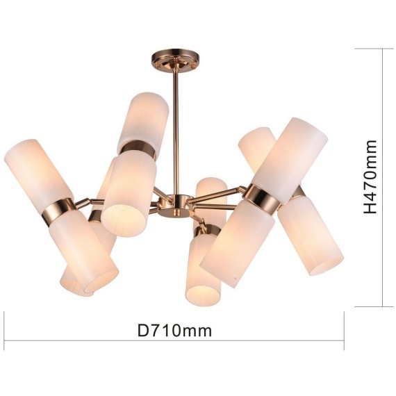 Потолочная люстра Rollo 2617-12P