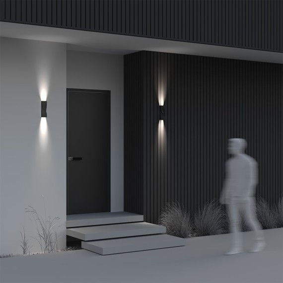 Уличный настенный светильник Maytoni O040WL-L11B3K TWIST IP65 светодиодный LED 11W