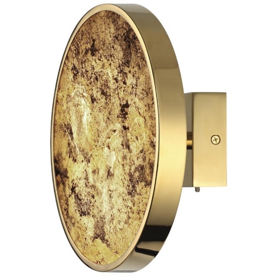 5079/15WL L-VISION ODL24 зол./серо-бежевый/металл/натур.камень/акрил Настенн.светильн. с переключ.цветов.темпер. LED 15W 3000К/4000K/6000K BERGI