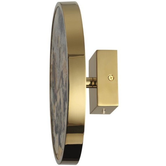 5079/15WL L-VISION ODL24 зол./серо-бежевый/металл/натур.камень/акрил Настенн.светильн. с переключ.цветов.темпер. LED 15W 3000К/4000K/6000K BERGI