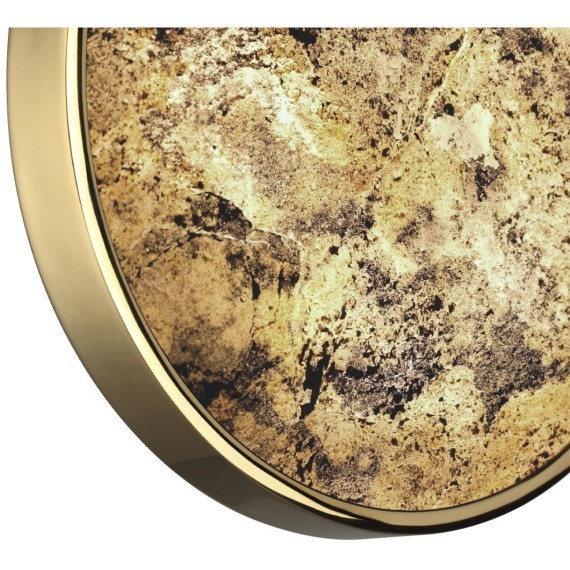 5079/15WL L-VISION ODL24 зол./серо-бежевый/металл/натур.камень/акрил Настенн.светильн. с переключ.цветов.темпер. LED 15W 3000К/4000K/6000K BERGI