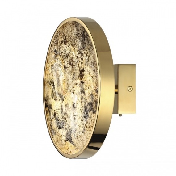 5079/15WL L-VISION ODL24 зол./серо-бежевый/металл/натур.камень/акрил Настенн.светильн. с переключ.цветов.темпер. LED 15W 3000К/4000K/6000K BERGI