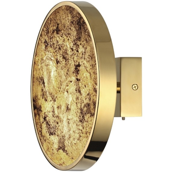 5079/15WL L-VISION ODL24 зол./серо-бежевый/металл/натур.камень/акрил Настенн.светильн. с переключ.цветов.темпер. LED 15W 3000К/4000K/6000K BERGI