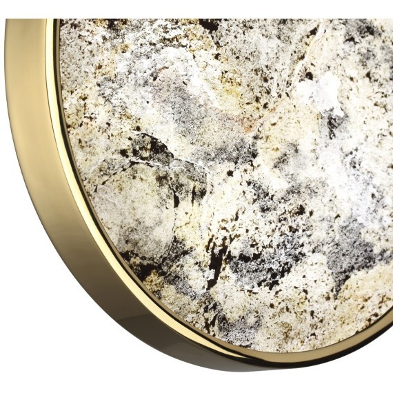 5079/15WL L-VISION ODL24 зол./серо-бежевый/металл/натур.камень/акрил Настенн.светильн. с переключ.цветов.темпер. LED 15W 3000К/4000K/6000K BERGI