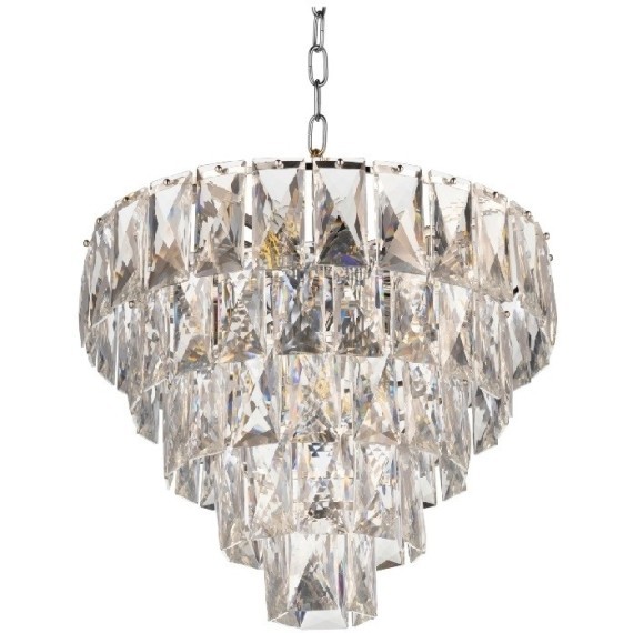 Хрустальная подвесная люстра Lumina Deco Reeli LDP 6004-400 CHR