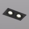 DK3022-BK Встраиваемый светильник IP20 макс 10Вт 2xGU5.3 черный пластик