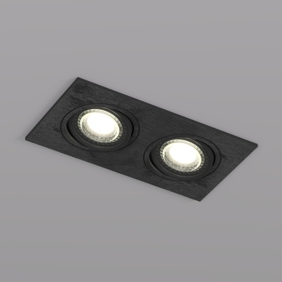 DK3022-BK Встраиваемый светильник IP20 макс 10Вт 2xGU5.3 черный пластик