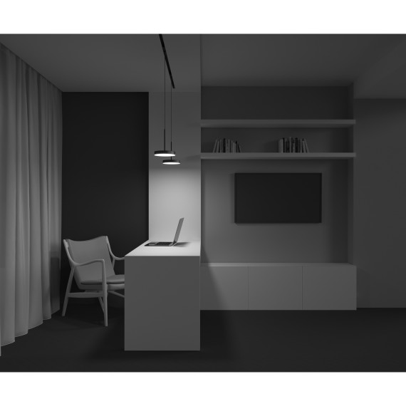 TR123-2-15W4K-B Трековый магнитный светодиодный светильник Maytoni Exility CRI90+ 4000К 757Лм 120° 15Вт