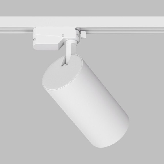 DK6455-WH Трековый светодиодный однофазный двужильный светильник Denkirs SOLID KOPER, 3000K, 30W, 2700Лм, 24° 220V