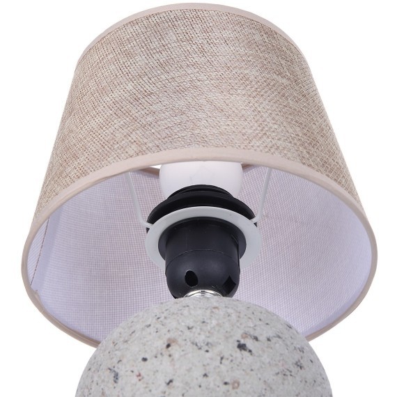 8215/1T CLASSI LN25 бежевый, керамика/текстиль Настольная лампа Е27 1*60W 220V TAREKA