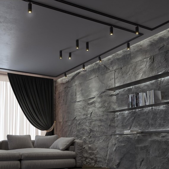 Однофазный двужильный трековый светильник Novotech 370863 SLIM под сменную лампу GU10