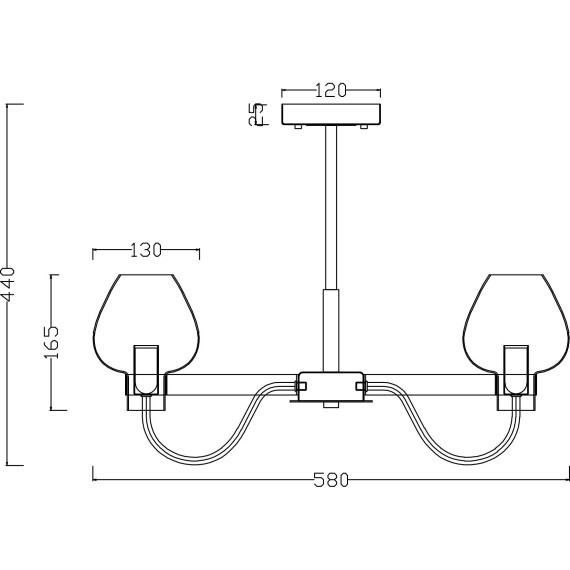Люстра потолочная Freya FR5028PL-05B Tara под лампы 5xE14 60W