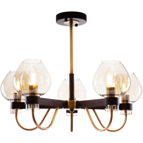 Люстра потолочная Freya FR5028PL-05B Tara под лампы 5xE14 60W