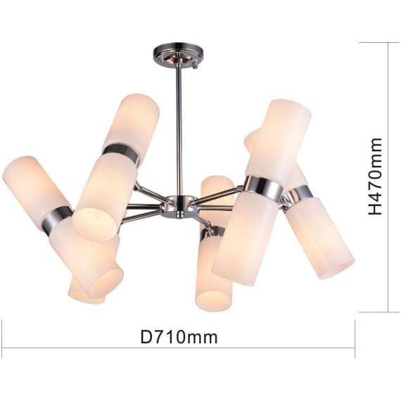 Потолочная люстра Rollo 2618-12P