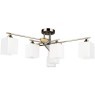 Потолочная люстра с 6 стеклянными плафонами под лампы цоколя E27 Arte Lamp LARGO A4497PL-6AB