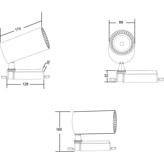 Однофазный двужильный светодиодный трековый светильник Maytoni Unity TR003-1-36W3K-M-W Vuoro 3000К 3450Лм CRI90+ 36° 36Вт