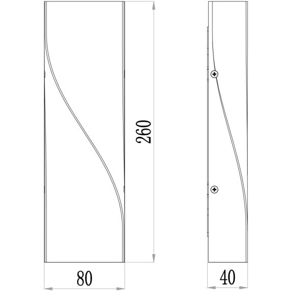Уличный настенный светильник Maytoni O040WL-L11W3K TWIST IP65 светодиодный LED 11W