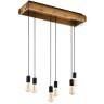 43592 Подвесной потолочный светильник (люстра) WOOTTON, 6Х40W, E27, L810, B220, H1100, сталь/дерево,