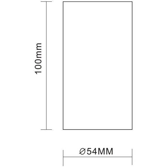 ST110.407.01 Светильник потолочный Черный GU10 1*50W  D54xH100 220V Без ламп Накладные светильники