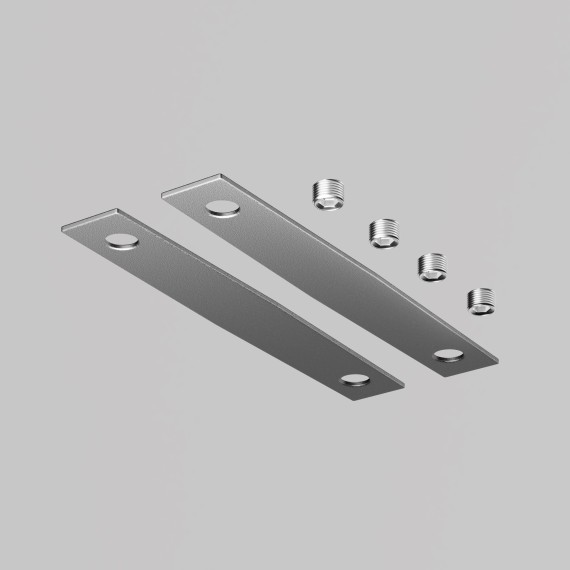 Прямые соединители 2шт для шинопровода в ГКЛ или шпаклевку Maytoni Levity TRA184C-12S