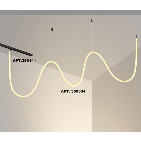 359334 Трековый светодиодный неон 2м Novotech Flum CRI90+ 3000К 2420Лм 360° 25W