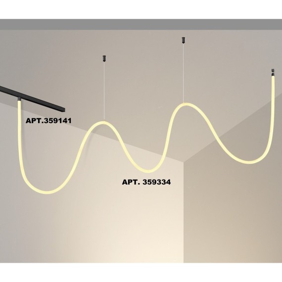 359334 Трековый светодиодный неон 2м Novotech Flum CRI90+ 3000К 2420Лм 360° 25W