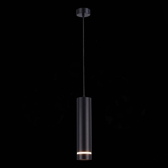 ST115.443.12 Светильник подвесной Черный LED 1*12W 4000K 936Lm Ra90 120° IP20 D80xH300 165-265V Подвесные светильники