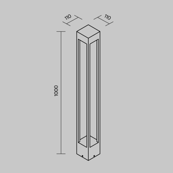 Уличный наземный светильник Maytoni O424FL-L10GF Elbe IP65 светодиодный LED 10W
