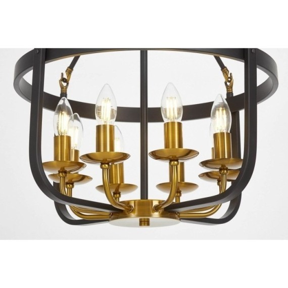 Подвесная люстра Berling LDP 8024-8 BK+MD