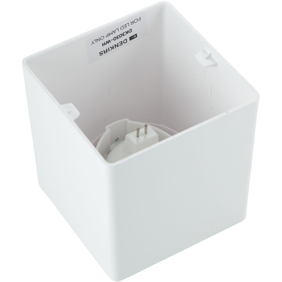 DK3030-WH Светильник накладной IP20, макс 10 Вт, GU5.3 белый пластик