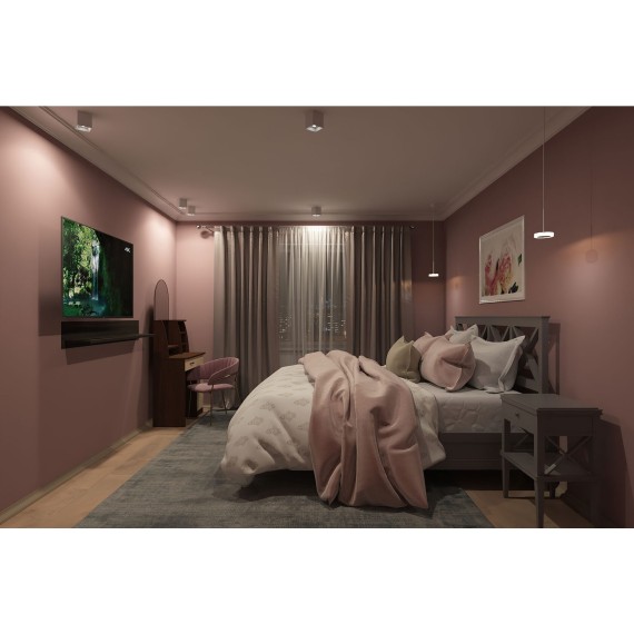 DK3030-WH Светильник накладной IP20, макс 10 Вт, GU5.3 белый пластик